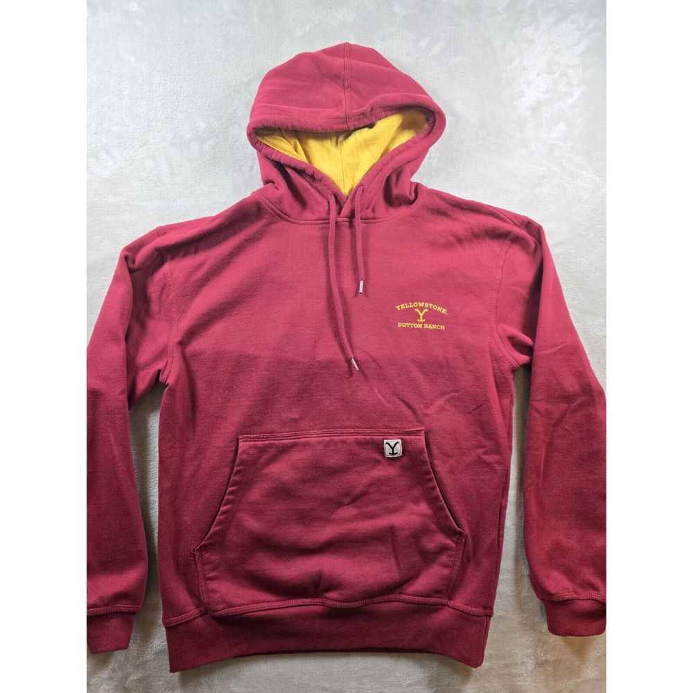 Yellowstone Dutton Ranch Burgundy Hoodie